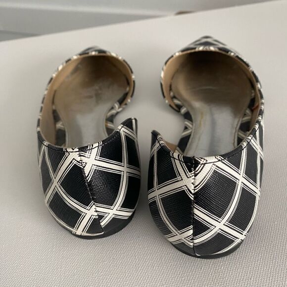 Brash Black/White  Pointed Toe Flats 7.5 - Picture 5 of 8